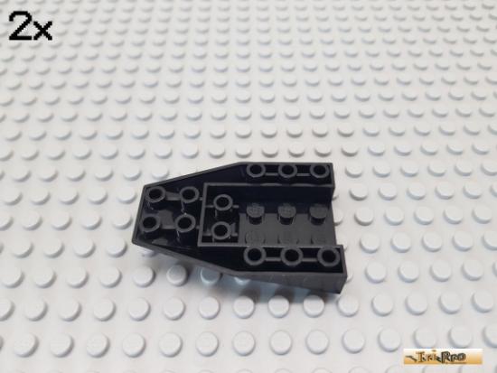 LEGO 2Stk Keilstein / Flgel / Rumpf 4x6 negativ schwarz 4856