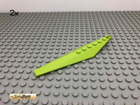 LEGO 2Stk 1x12 Rotor Flgel mit Raster Scharnier Limette, Lime 57906 87