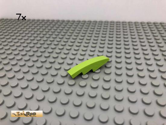 LEGO 7Stk 1x4 Rundstein Bogenstein Limette, Lime 11153 86