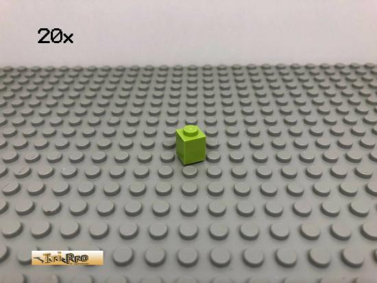 LEGO 20Stk 1x1 Basicstein Limette, Lime 3005 83