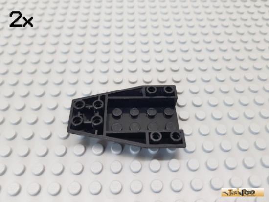 LEGO 2Stk Keilstein / Flgel / Rumpf 4x6 negativ schwarz 43713