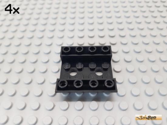 LEGO 4Stk Bootsrumpf / Schrgstein 45 4x4 negativ schwarz 72454