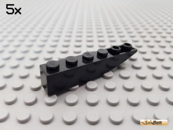 LEGO 5Stk Bogen / Bogenstein 1x6 negativ schwarz 42023