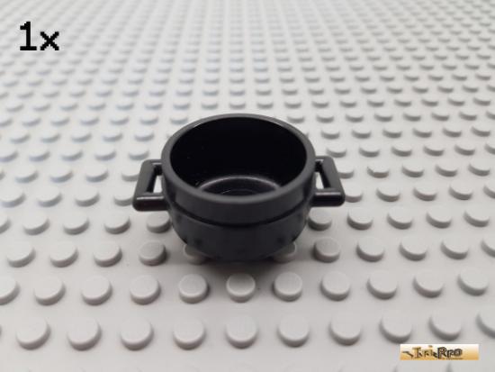 LEGO 1Stk Kochtopf / Kessel 3x3 schwarz 4341