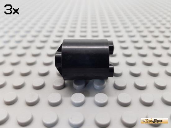 LEGO 3Stk Zylinder / Roboter 2x2x2 schwarz 30361