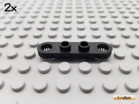 LEGO 2Stk Technic Platte / Gelenk 1x4 schwarz 4263