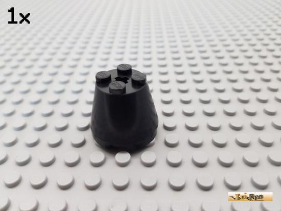 LEGO 1Stk Stein / Kegel 3x3x2 schwarz 6233