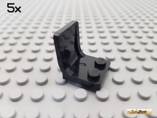 LEGO 5Stk Sessel / Stuhl mit Lehne 2x2x2 schwarz 4079