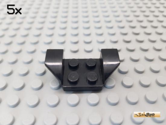 LEGO 5Stk Keil / Flgelplatte 2x2 schwarz 41854