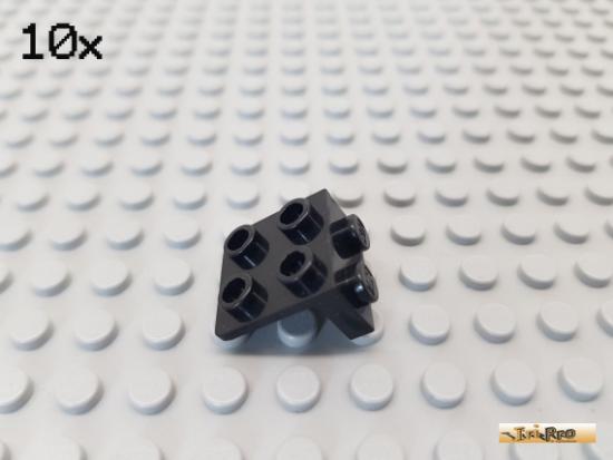 LEGO 10Stk Platte / Winkelplatte 1x2 -2x2 schwarz 44728