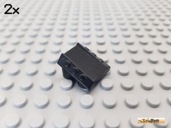 LEGO 2Stk Platte / Motorhaube 2x2 schwarz 30603