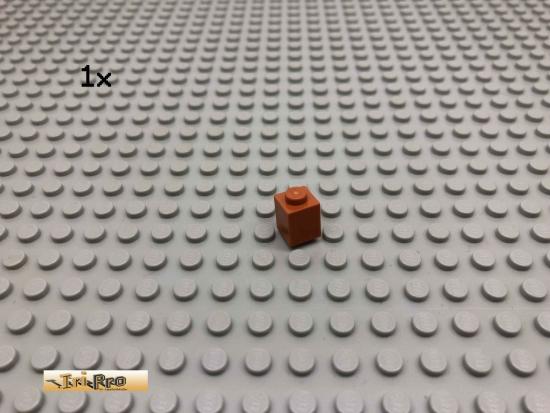 LEGO 1Stk 1x1 Baustein Dunkelorange, Braun Orange 3005 42