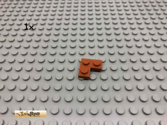 LEGO 1Stk 2x2 Platte Ecke Dunkelorange, Braun Orange 2420 41