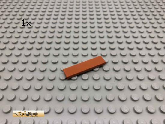 LEGO 1Stk 1x4 Platte Fliese Dunkelorange, Braun Orange 2431 40