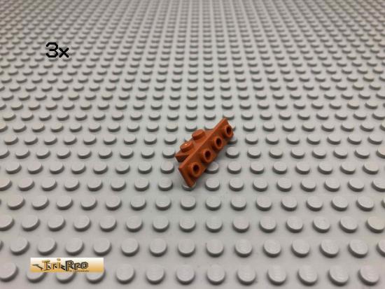 LEGO 3Stk 1x2 ,1x4 Winkel Dunkelorange, Braun Orange 2436 37