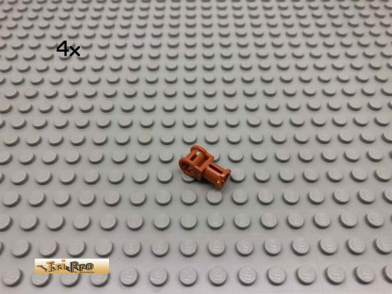 LEGO 4Stk Technic Verbinder Dunkelorange, Braun Orange 32039 23