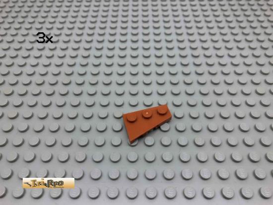 LEGO 3Stk Flgelplatten Dunkelorange, Braun Orange 43722 4