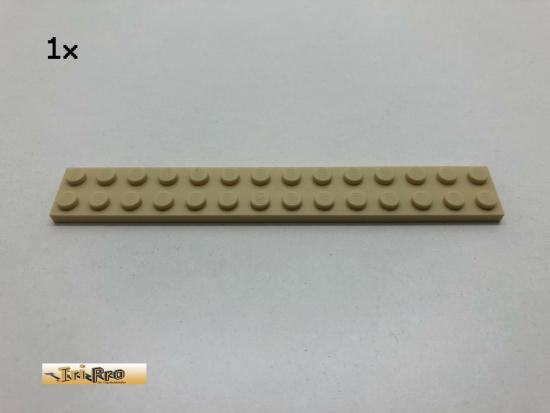 LEGO 1Stk 2x14 Platte Basic Brick Beige, 91988 cr