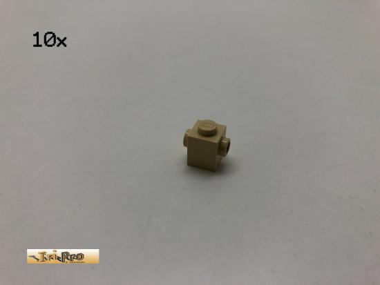 LEGO 10Stk 1x1x1 Noppen auf 2 Seiten Basic Brick Beige, Tan 47905 e