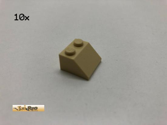 LEGO 10Stk 2x2x1 45Dachstein  Basic Brick Beige, Tan 3039 at