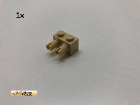 LEGO 1Stk 1x2x1 mit pin Basic Brick Beige, Tan  p