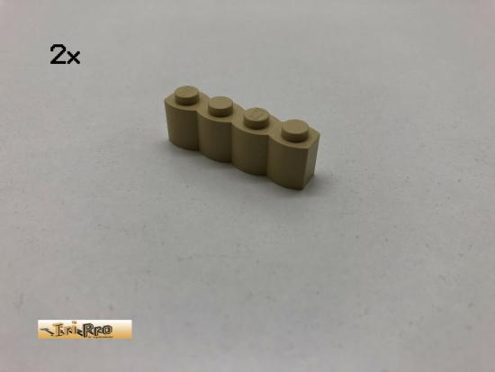 LEGO  2Stk 1x4x1 Palisade Basic Brick Beige, Tan 30414 ae