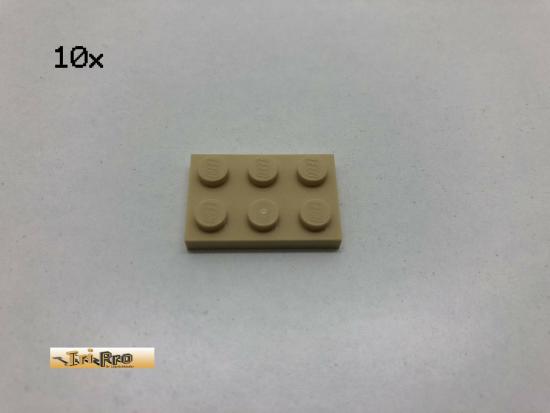 LEGO 10Stk  2x3 Platte Beige, Tan  3021  cm