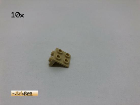 LEGO 10Stk 1 x 2 2 x 2  Winkel Platte Basic Brick Beige, Tan 44728 cd