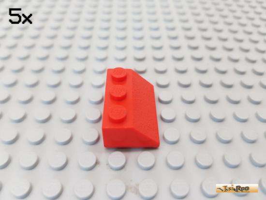 LEGO 5Stk Dachstein / Schrgstein 45 2x3 rot 3038