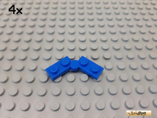 LEGO 4Stk Platte 1x4 modifiziert / Scharnier / Klappscharnier blau 2429 / 2430