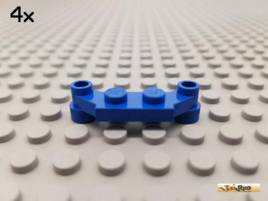 LEGO 4Stk Platte 1x2 / 1x4 Halter / Dse blau 4590