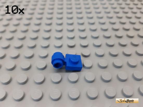 LEGO 10Stk Platte 1x1 modifiziert mit Ring / se blau 4081