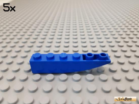 LEGO 5Stk Bogen / Bogenstein / Dachstein negativ 1x6 blau 42023