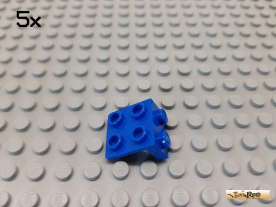 LEGO 5Stk Platte / Winkelplatte 1x2-2x2 blau 44728