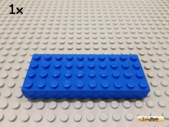 LEGO 1Stk Grundplatte / Platte 4x10 blau 6212