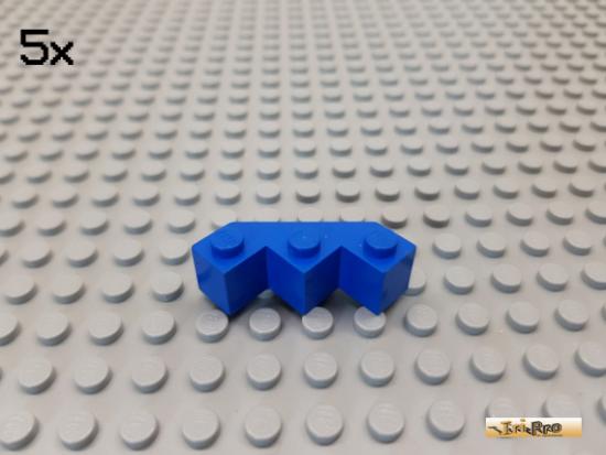 LEGO 5Stk Winkelstein / Facettenstein 3x3 blau 2462