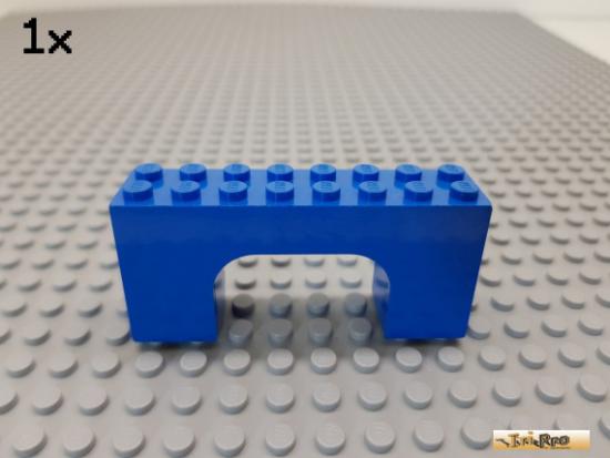 LEGO 1Stk Bogen / Bogenstein / Brcke 2x8x3 blau 4743