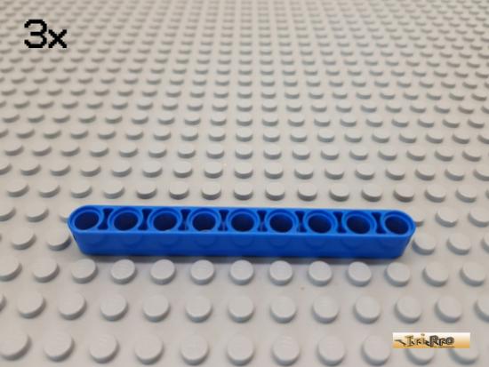 LEGO 3Stk Technic Liftarm 1x9 blau  40490