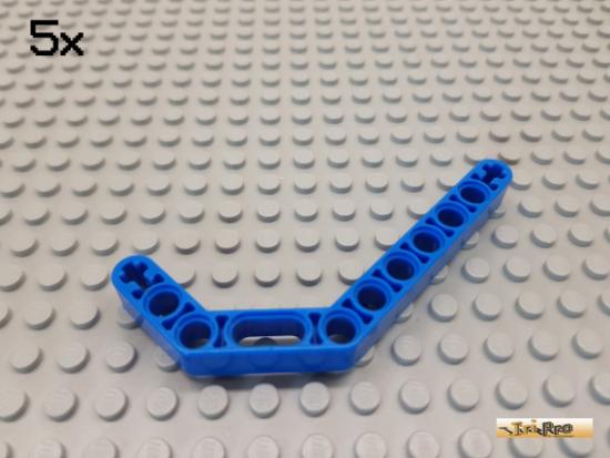 LEGO 5Stk Technic Liftarm Doppelwinkel 1x11,5 blau 32009