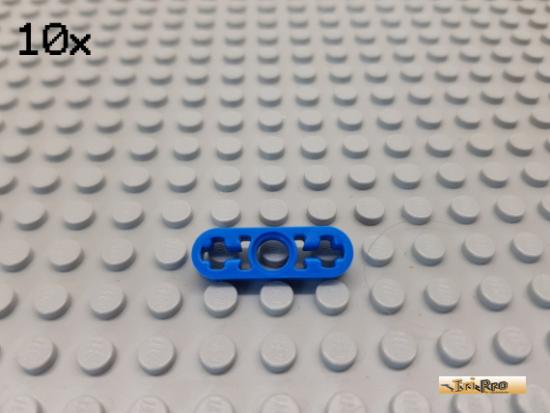 LEGO 10Stk Technic Liftarm flach 1x3 blau 6632