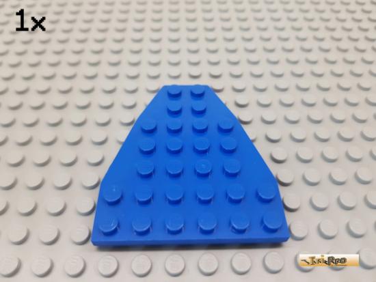 LEGO 1Stk Keil / Flgelplatte 6x7 blau 2625