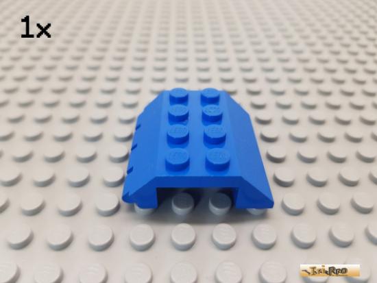 LEGO 1Stk Platte / Autodach / gebogen / Scharnier 4x4 blau 4857