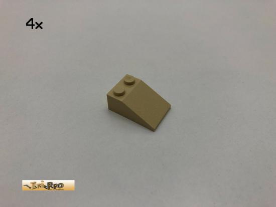 LEGO 4Stk 2x3 33 Dachstein  Basic Brick Beige, Tan 3298 24