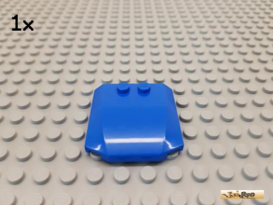 LEGO 1Stk Platte / Autodach / Scharnier 4x4x2/3 blau 45677