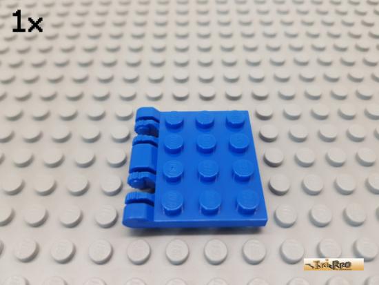 LEGO 1Stk Platte / Autodach / Scharnier 3x4 blau 44570