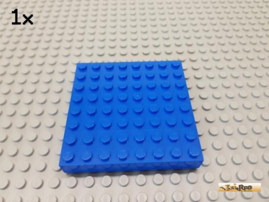 LEGO 1Stk Grundplatte / Platte 8x8 blau 4201