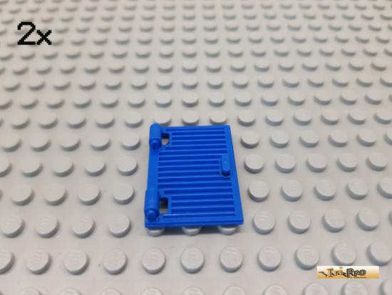 LEGO 2Stk Fensterladen / Fenster 1x2x3 blau 60800