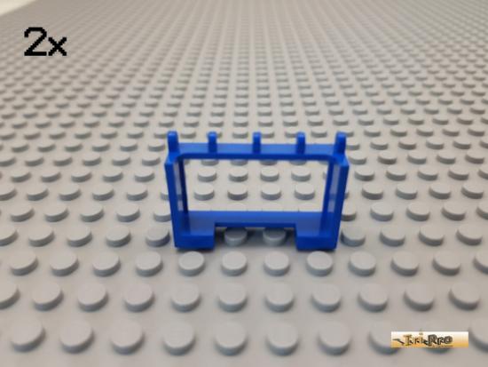 LEGO 2Stk Autodach Halter / Scharnier 1x4x2 blau 4214