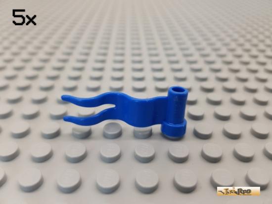 LEGO 5Stk Fahne / Flagge 1x4 blau 4495