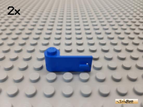 LEGO 2Stk Tr / Autotr links 1x3 blau 3822